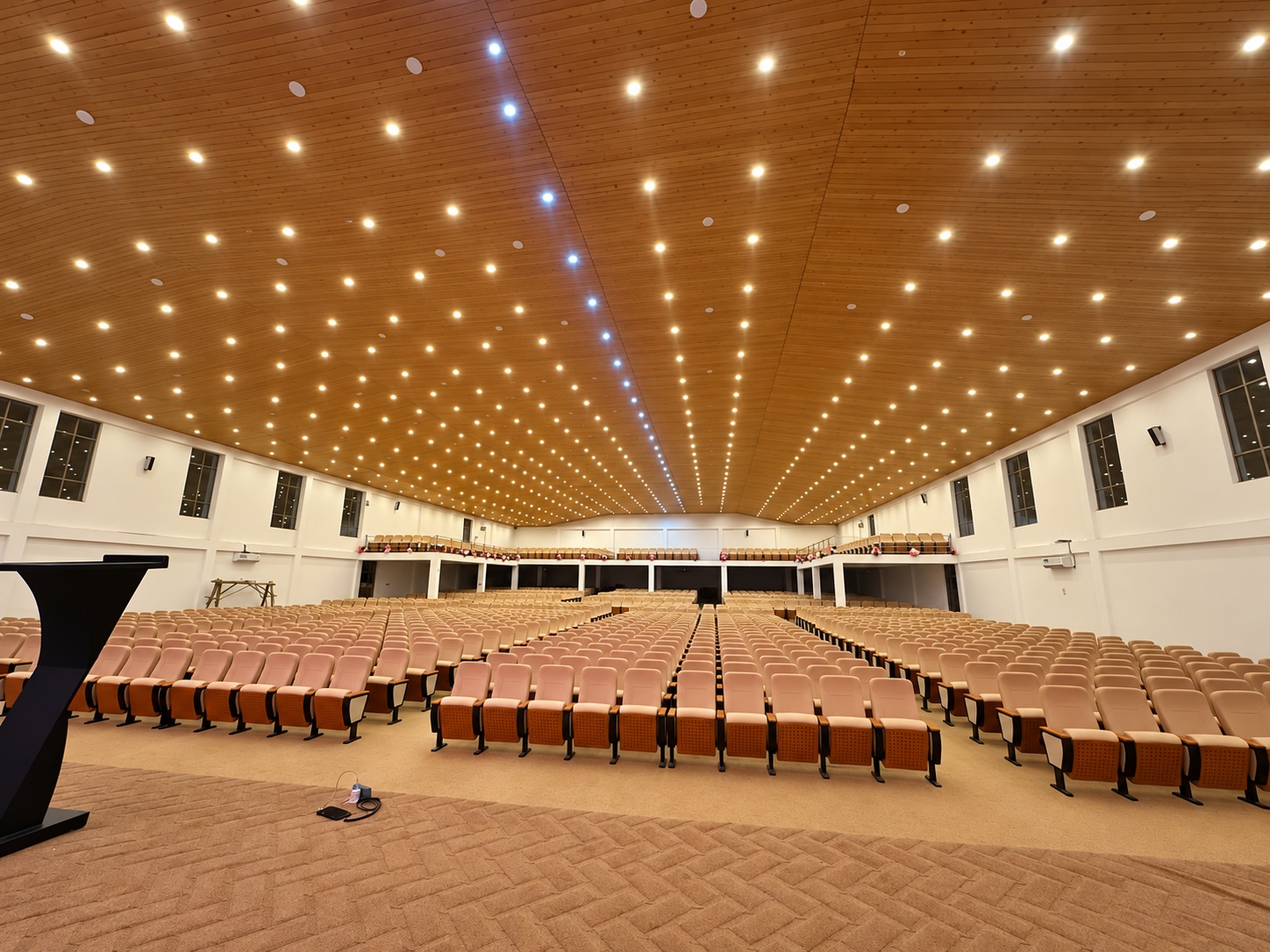 Completed auditorium interior